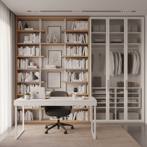 ست میز تحریر، کتابخانه و کمد لباس